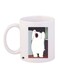 Bear Printed Coffee Mug White/Black/Brown