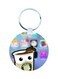 Coffee Printed Wooden Keychain