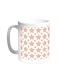 Motifs Of Small And Large Stars Printed Coffee Mug White 11ounce
