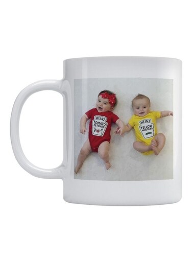 Cute Children Printed Mug White/Red/Yellow