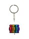 Cartoon Themed Single Sided Keychain
