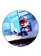 The Video Game Super Mario Printed Fridge Magnet Round Multicolour