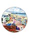 Vintage Art Printed Fridge Magnet Multicolour
