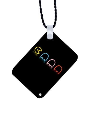 Pac Man Printed Car Mirror Pendant