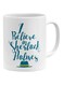 I Believe In Sherlock Holmes Printed Mug White/Blue/Yellow
