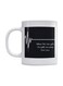 Quote Printed Mug Black/White
