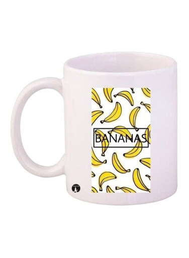 Banana Printed Mug White/Yellow/Black