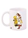Girl Printed Coffee Mug White/Yellow/Brown 11ounce