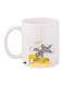 Tom And Jerry Printed Coffee Mug White/Yellow/Grey