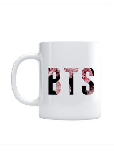 Ceramic Tea And Coffee Mug Black/Pink/White