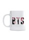 Ceramic Tea And Coffee Mug Black/Pink/White