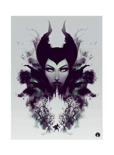 Metal Plate Of Disney Poster Multicolour