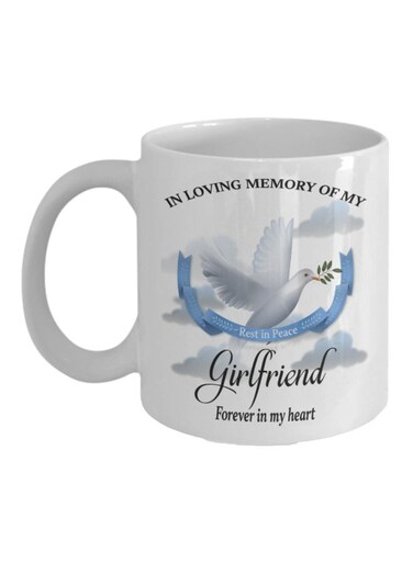 Printed Coffee Mug White/Blue/Black