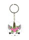 Double Sided Unicorn Printed Keychain