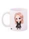Animated Girl Printed Coffee Mug White/Brown/Black 11ounce