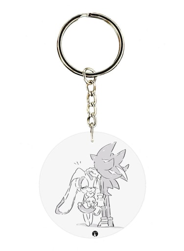 Sonic Double Side Printed Keychain