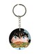 Double Sided Anime Kabamaru Printed Keychain Black/Green/Silver
