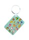 Anime Digimon Printed Keychain Black/Grey/Silver