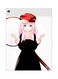 Cartoon Character Themed Metallic Plate White/Black/Red