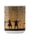 Premium Printed Ceramic Coffee Mug White/Brown 350ml