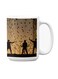 Premium Printed Ceramic Coffee Mug White/Brown 350ml
