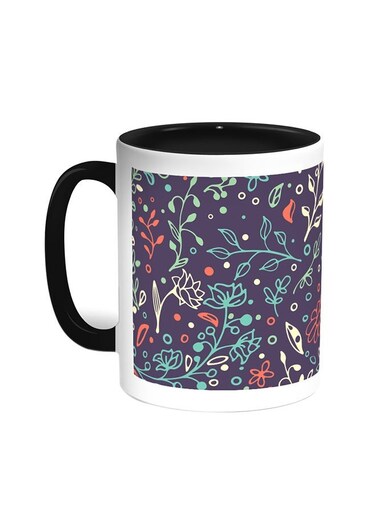 Decorative - Tree Paper Printed Coffee Mug Black/White 11ounce