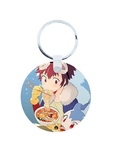 Digimon Anime Wooden Keychain