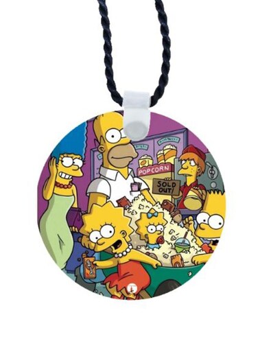 Simpsons Printed Car Mirror Pendant