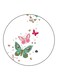 Butterflies Printed Fridge Magnet Round Multicolour