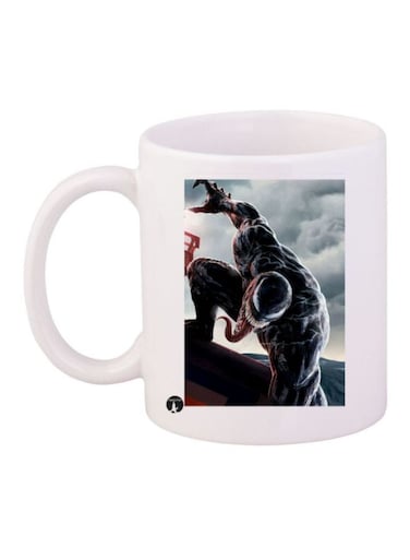Venom Printed Coffee Mug White/Black/Grey Standard Size