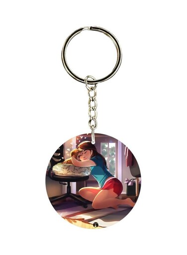 Cartoon Printed Keychain