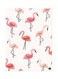 Metal Plate Of Flamingos Poster Pink/Black
