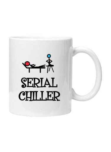 Funny Quote Printed Coffee Mug White/Black/Red 350ml