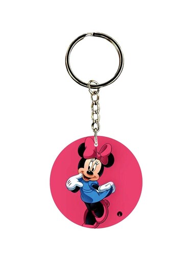Double Sided Minnie Mouse Printed Keychain