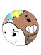We Bare Bears Printed Fridge Magnet Multicolour