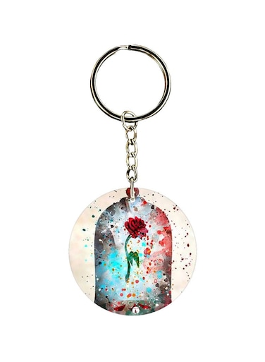 Rose Printed Keychain