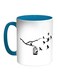 Freedom Of Birds Printed Coffee Mug White/Blue/Black