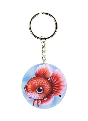 Goldfish Printed Keychain