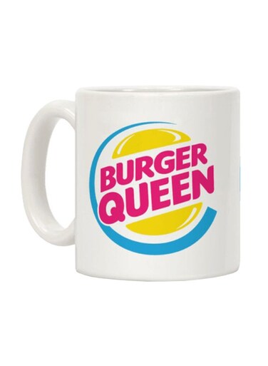 Burger Queen Printed Coffee Mug White