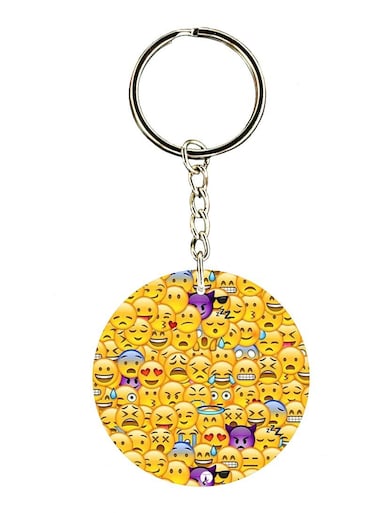 Emojis Double Side Printed Keychain