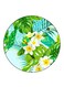 Flowers Printed Fridge Magnet Round Multicolour