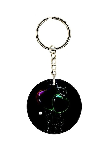 Heart Printed Pocket Keychain