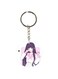 Cartoon Girl Printed Keychain