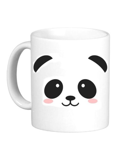 Panda Printed Mug White/Black