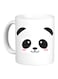 Panda Printed Mug White/Black