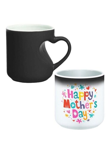 Happy Mother's Day Printed Magic Coffee Mug White/Pink/Yellow 12ounce