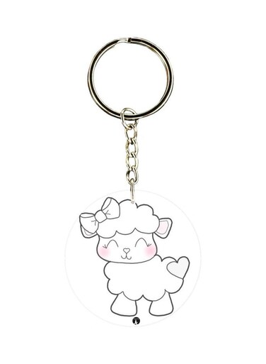 Sheep Themed Pocket Keychain