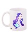Printed Coffee Mug White/Blue 11ounce
