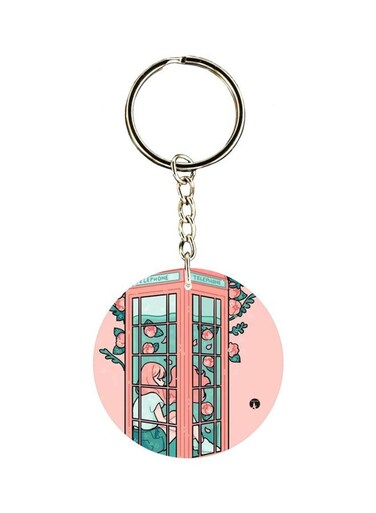 Cartoon Character Printed Keychain