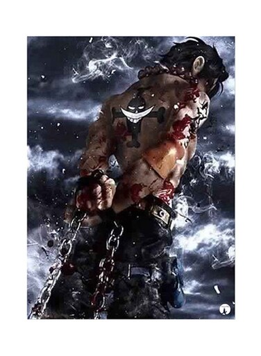 Anime One Piece Metal Plate Poster Multicolour 15 x 20cm